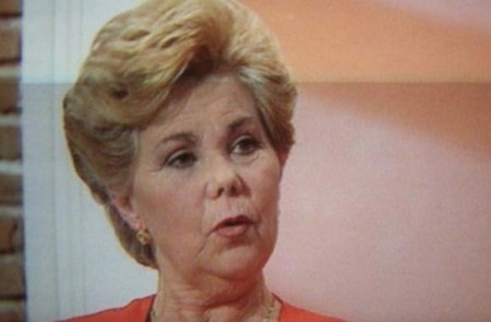 <p>Ana Orantes Ruiz el día que contó en televisión que sufría malos tratos (Canal Sur, 1997).</p>