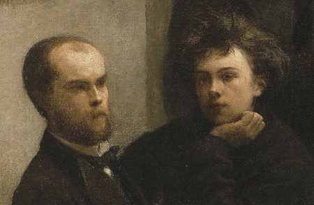 <p>Verlaine y Rimbaud. Fragmento del cuadro 'Un rincón de la mesa' (1872) de Henri Fantin-Latour.</p>