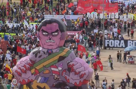 <p>Manifestación en Brasilia.</p>