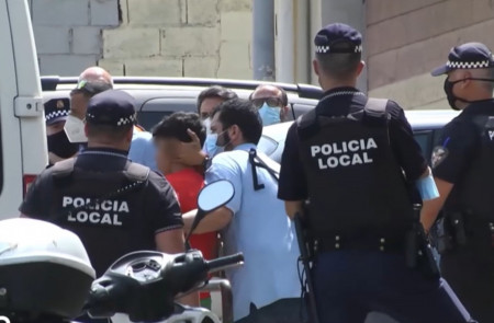 <p>Expulsión de menores no acompañados en Ceuta (España).</p>