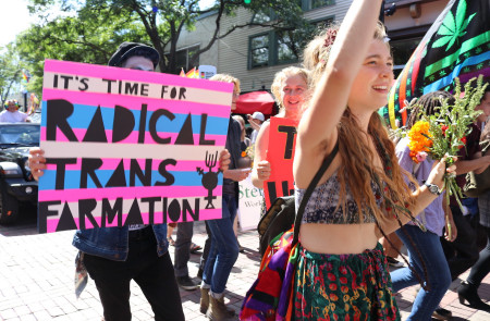 <p><em>It's time for radical trans formation</em>, pancarta en el Orgullo de Burlington (Vermont, EE.UU).</p>