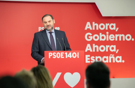 <p>José Luis Ábalos durante una rueda de prensa en 2020.</p>