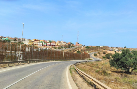 <p>Valla en la frontera de Melilla con Marruecos.</p>