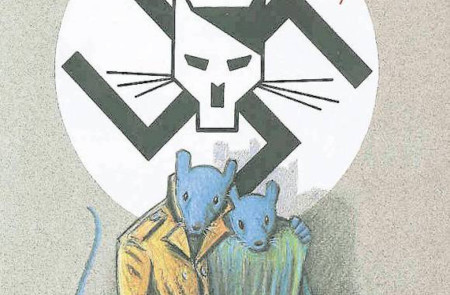 <p>Ilustración del cómic <em>Maus</em> (1980).</p>