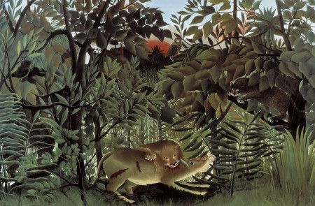 <p><em>León hambriento atacando a un antílope</em> (1905).</p>