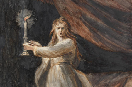 <p>Detalle de ‘Lady Macbeth sonámbula’. Mary Hoare, 1781.</p>