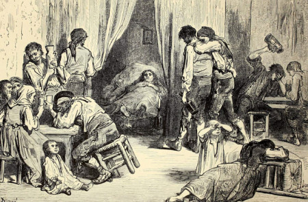 <p>Gitanos de luto. Gustavo Doré (1866). </p>