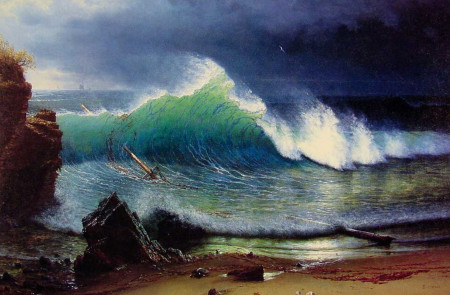 <p>‘Mar esmeralda’, de Albert Bierstadt</p>