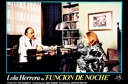 <p>Cartel promocional de la película <em>Función de noche </em>(Josefina Molina, 1981).</p>