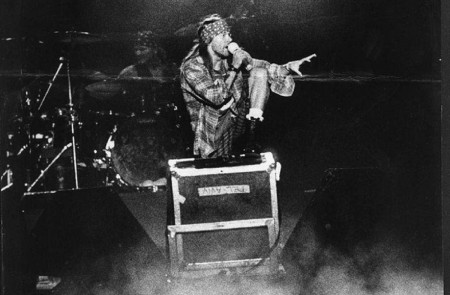 <p>Axl Rose durante un concierto en el Estadio Monumental de Buenos Aires en 1992.</p>