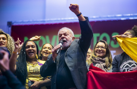 <p>El ya presidente de Brasil, Lula da Silva, durante un acto público el pasado mes de mayo de 2022. </p>