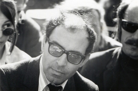 <p>Jean-Luc Godard durante una visita a Berkeley en 1968.</p>