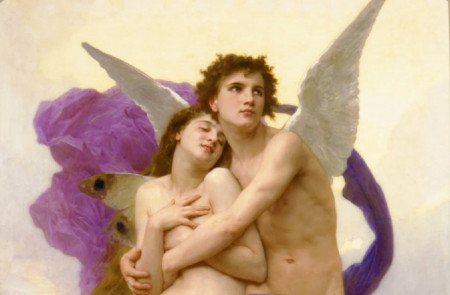 <p>Un fragmento de 'El rapto de Psique'. Óleo sobre lienzo de William-Adolphe Bouguereau (1895).</p>