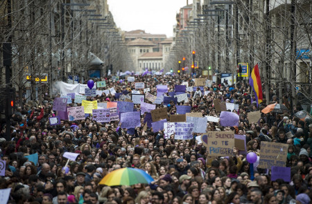 <p>Manifestación en Granada el 8 de marzo de 2018. </p>