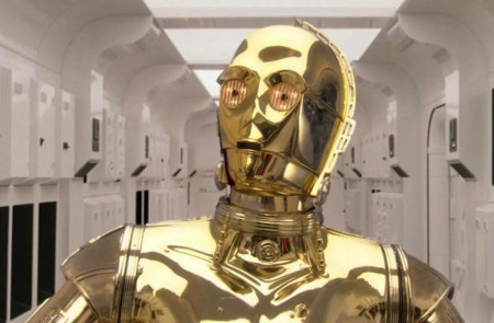 <p>C3PO, en un fotograma perteneciente a la saga de 'La guerra de las galaxias'.</p>
