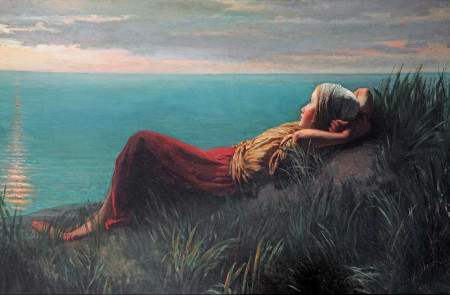<p><em>Dreaming</em> (Jozef Israëls, 1860). </p>