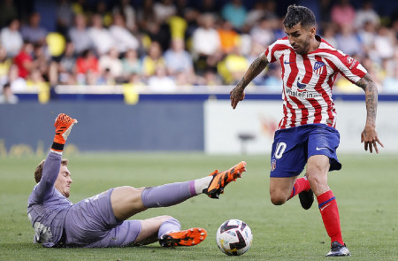 <p>Correa marcando el segundo gol rojiblanco. / <strong>Ángel Gutiérrez. Club Atlético de Madrid</strong></p>