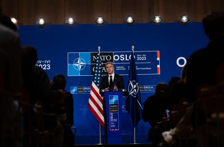 <p>El secretario de Estado de EEUU, Anthony Blinken, durante un discurso en Oslo el pasado 1 de junio. / <strong>Chuck Kennedy (State Department)</strong></p>