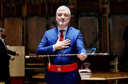 <p>Jaume Collboni saluda como nuevo alcalde de Barcelona. / <strong>PSC Barcelona</strong></p>