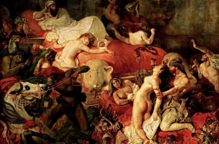 <p><em>La muerte de Sardanápalo </em>(1827) <strong>/ Eugène Delacroix</strong></p>