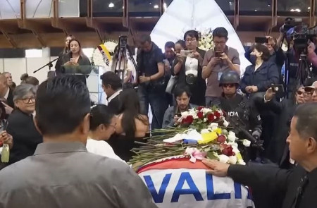 <p>Funeral en Ecuador del candidato presidencial asesinado Fernando Villavicencio. / <strong>France24 (Youtube)</strong></p>