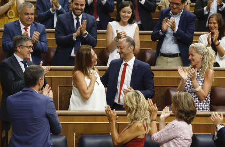 <p>Francina Armengol, diputada del PSOE por Illes Baleares, tras ser elegida presidenta de la Cámara Baja. <strong>/ Povedano (Congreso)</strong></p>