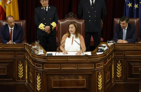 <p>Francina Armengol, pronuncia su primer discurso como presidenta de la Cámara Baja, el pasado 17 de agosto. <strong>/ Congreso de los Diputados</strong></p>