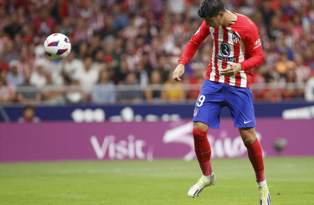 <p>Un cabezazo de Morata, en el minuto 3 de juego, abrió el marcador.  / <strong>Ángel Gutiérrez (Club Atlético de Madrid)</strong></p>