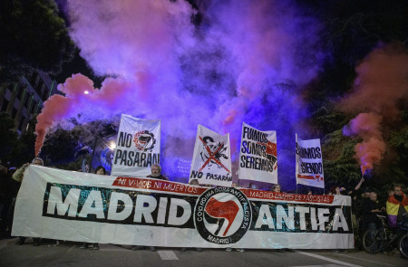 <p>Manifestación durante las Jornadas Antifascistas celebradas este mes en Madrid. / <strong>Álvaro Minguito</strong></p>