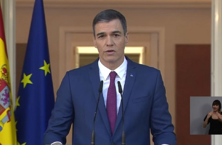 <p>Pedro Sánchez presenta a sus nuevos ministros el 20 de noviembre de 2023. / <strong>RTVE</strong></p>