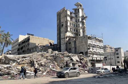 <p>Paisaje de destrucción en el norte de Gaza. <strong>/ M. M.</strong></p>