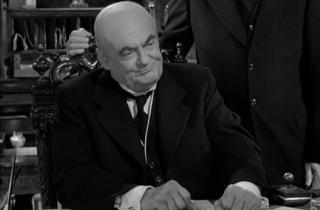 <p>El malvado banquero Henry F. Potter, personaje de '¡Qué bello es vivir!' (Capra, 1946) interpretado por Lionel Barrymore.</p>