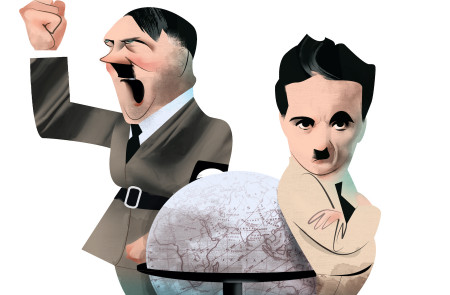 <p>Adolf Hitler y Charles Chaplin. / <strong>Luis Grañena</strong></p>