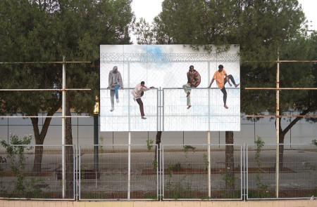 <p><em>Pintal una valla, 2019</em>. Obra de Escif en Madrid Street Art Project. / <strong>Nacho Magro </strong></p>