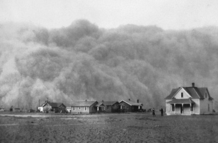 <p>Tormenta de polvo en Stratford, Texas, el 18 de abril de 1935. / <strong>George Everett Marsh Jr.  </strong></p>