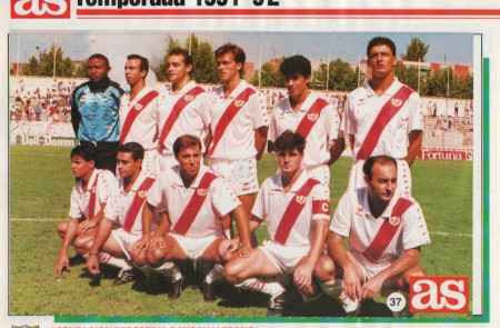 <p>Alineación del Rayo Vallecano de la temporada 1991-1992./ <strong>Unión Rayo </strong></p>