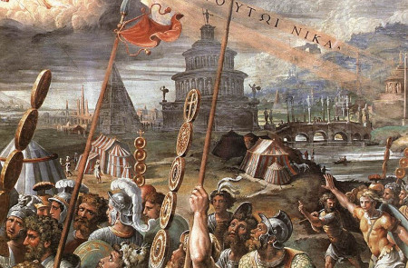 <p><em>La visión de la cruz</em> / <strong>Giulio Romano, Giovanni F. Penni y Raffaellino del Colle</strong></p>