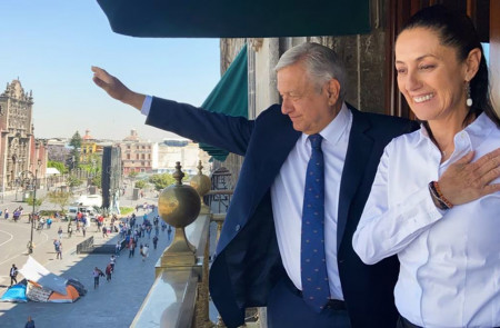 <p>AMLO publicó en redes sociales en 2020 esta foto junto a Claudia Sheinbaum, entonces jefa de Gobierno de la Ciudad de México.</p>