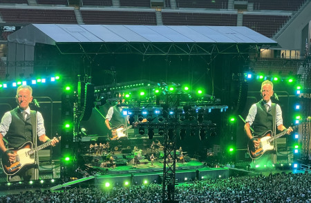 <p>Bruce Springsteen durante su concierto del 17 de junio en el Estadio Metropolitano de Madrid. / <strong>Mónica Andrade</strong></p>