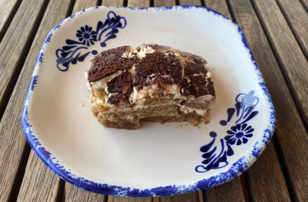 <p>Tiramisú de la casa. / <strong>G. M.</strong></p>