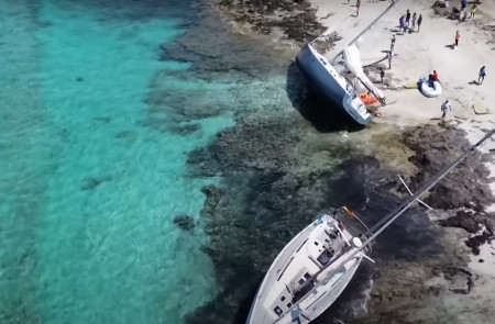 <p>Barcos destrozados tras el paso de la dana por las Islas Balerares. / <strong>RTVE</strong></p>