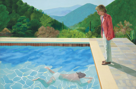 <p><em>Retrato de un artista (piscina con dos figuras). </em>(David Hockney, 1972).</p>