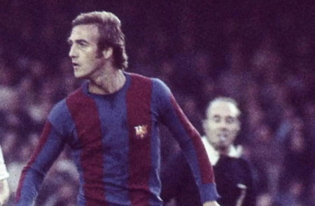 <p>Johan Neeskens, durante su etapa en el FC Barcelona. / <strong>Archivo FC Barcelona</strong></p>