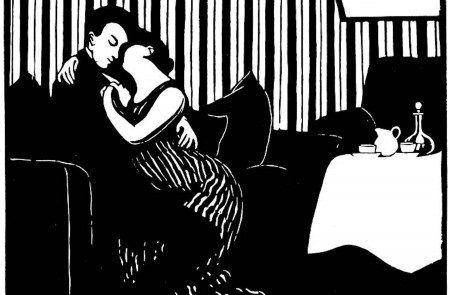 <p>Le Mensonge (Intimités I), de Félix Vallotton.</p>