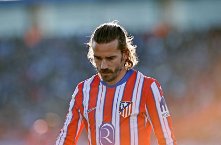 <p>Antoine Griezmann, durante el partido en Butarque. / <strong>Atlético de Madrid</strong></p>