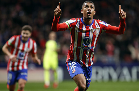 <p>Samu Lino celebra el gol contra el Mallorca. / <strong>Atlético de Madrid</strong></p>