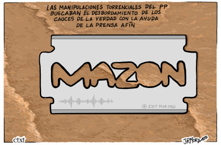 <p>Manipulaciones torrenciales. /<strong> J.R Mora</strong></p>