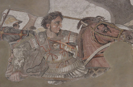 <p>Mosaico de Alejandro, procedente de la Casa del Fauno en Pompeya. Nápoles, Museo Arqueológico Nacional. / <strong>Fotografía de Miguel Hermoso Cuesta</strong></p>