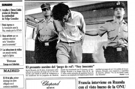<p>Fragmento de la portada de 'El País' del 23 de junio de 1994.</p>