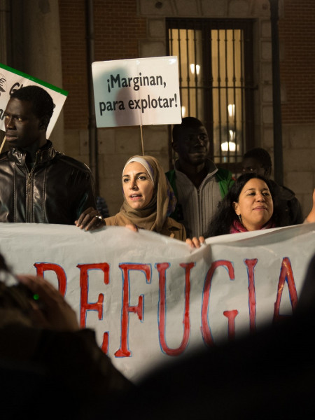 <p>Manifestación en Madrid por los derechos de las personas migrantes. / <strong>Adolfo Lujan</strong></p>